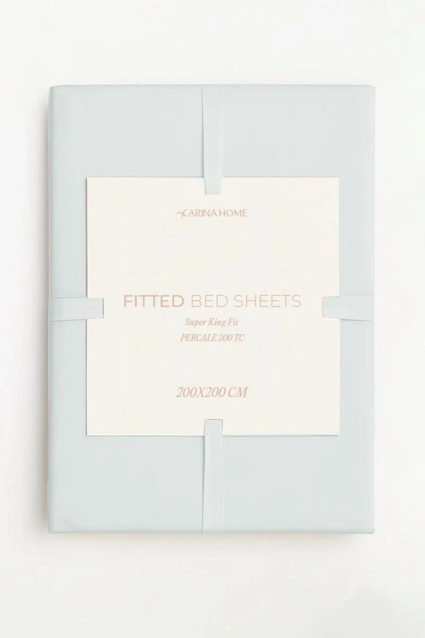 Percale Fitted Super King Bedsheet (TC200)