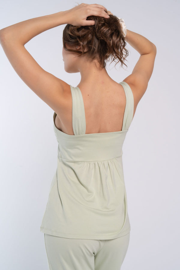 Sweetheart Neck Pyjama Set