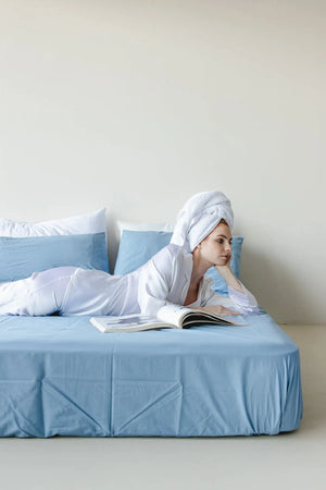 Percale Pillowcase with Pipping (TC200) - Carina Home