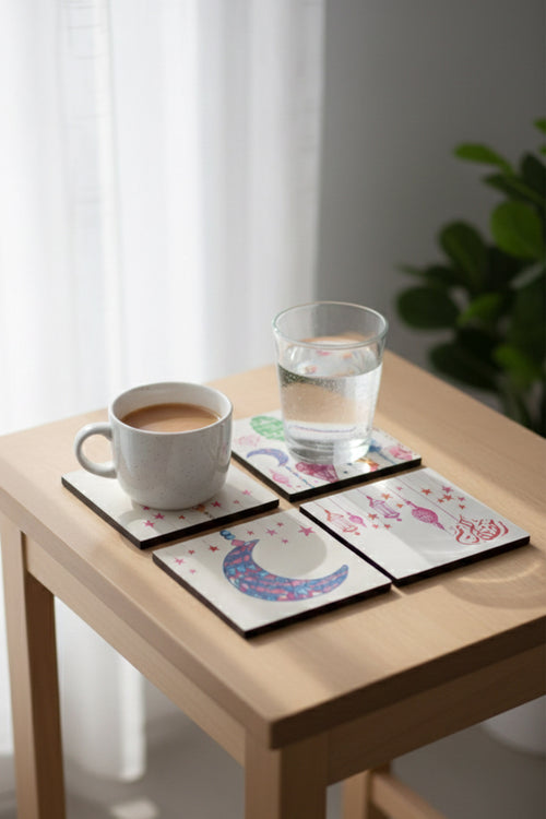 Ramadan Coaster Set - 4 Pcs
