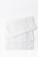 Tufted White Table Runner