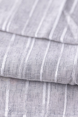 Grey Striped Table Runner