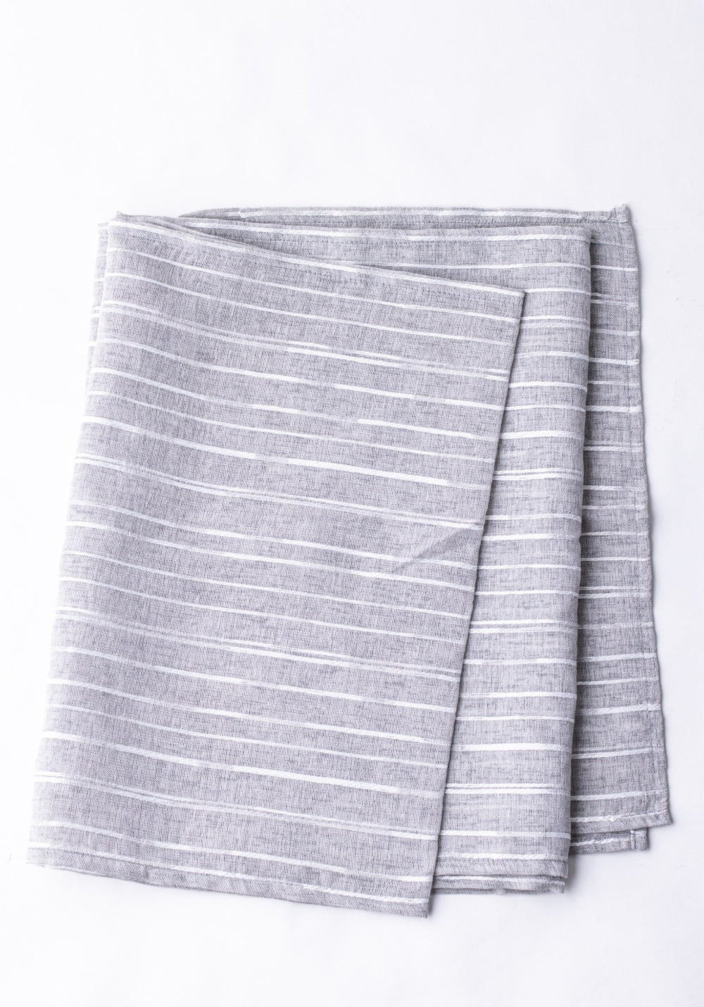 Grey Striped Table Runner