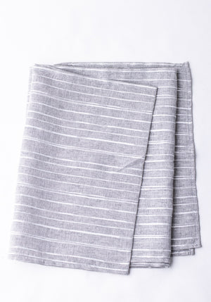 Grey Striped Table Runner