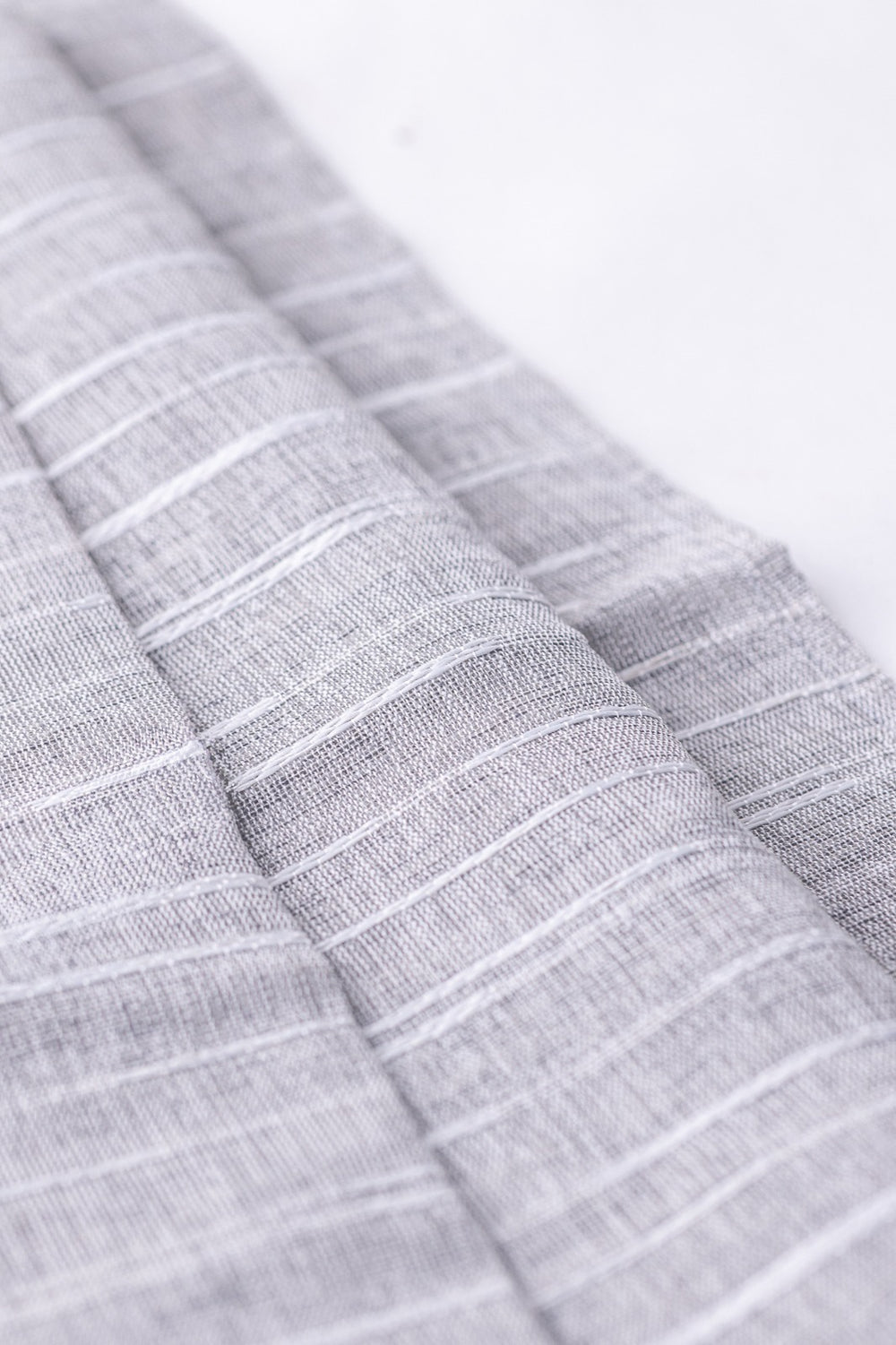 Grey Striped Table Runner