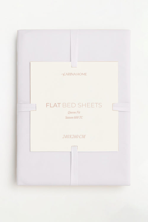 Sateen Flat Queen Bedsheet (TC600)