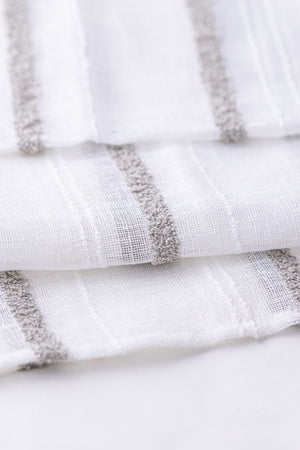 Tufted Grey Table Runner