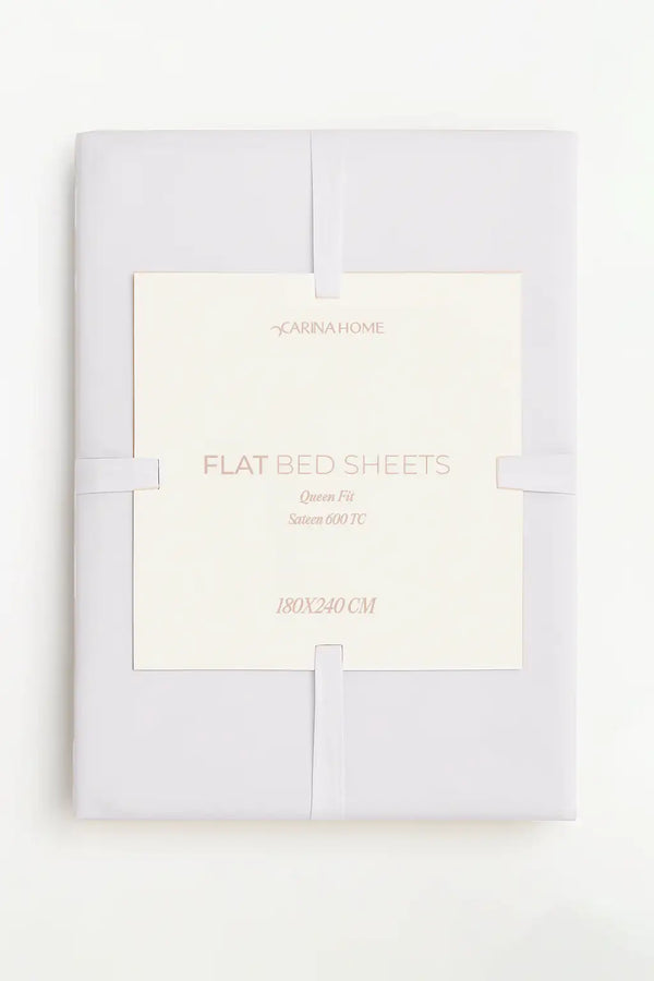 Sateen Flat Queen Bedsheet (TC600)