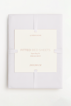 Percale Fitted Super King Bedsheet (TC200)
