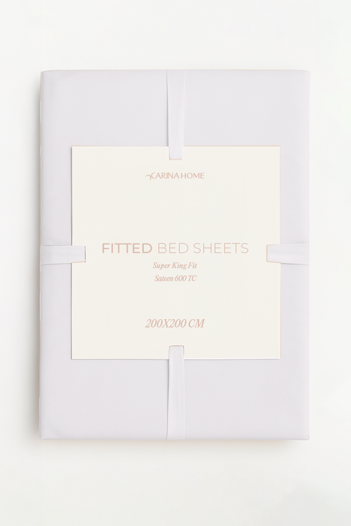 Sateen Fitted Super King Bedsheet (TC600)