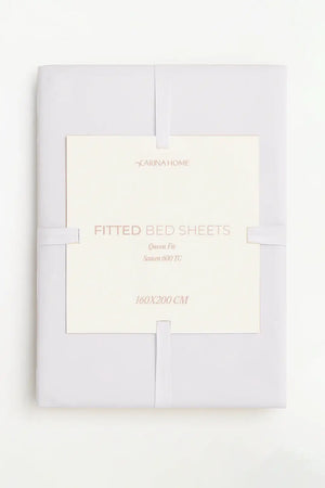 Sateen Fitted Queen Bedsheet (TC600)