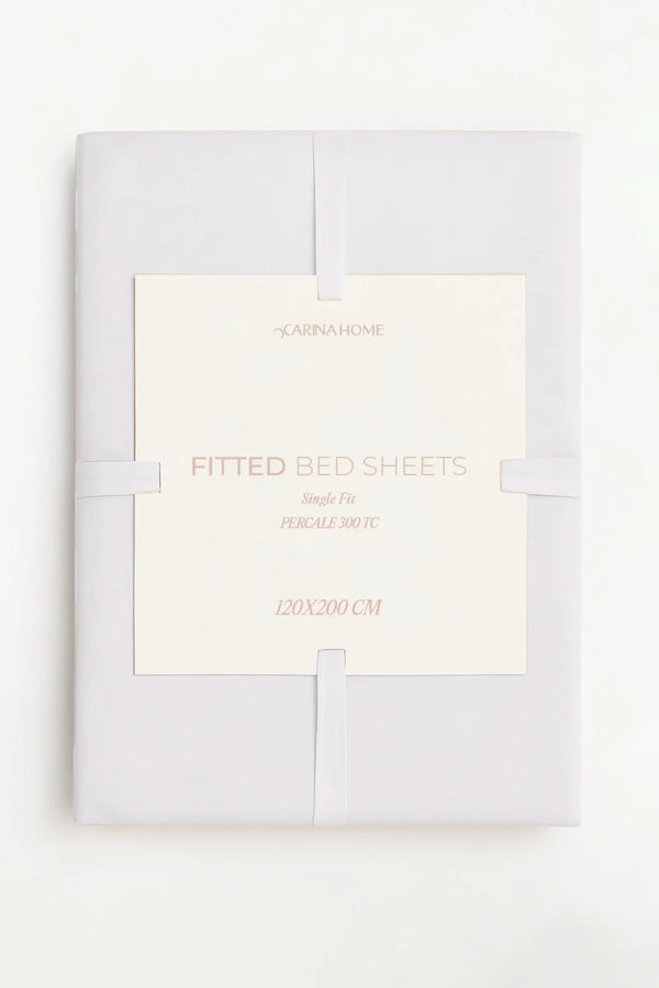 Percale Fitted Single Bedsheet (TC300)