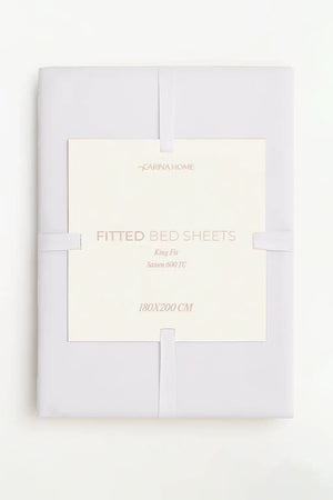 Sateen Fitted King Bedsheet (TC600)