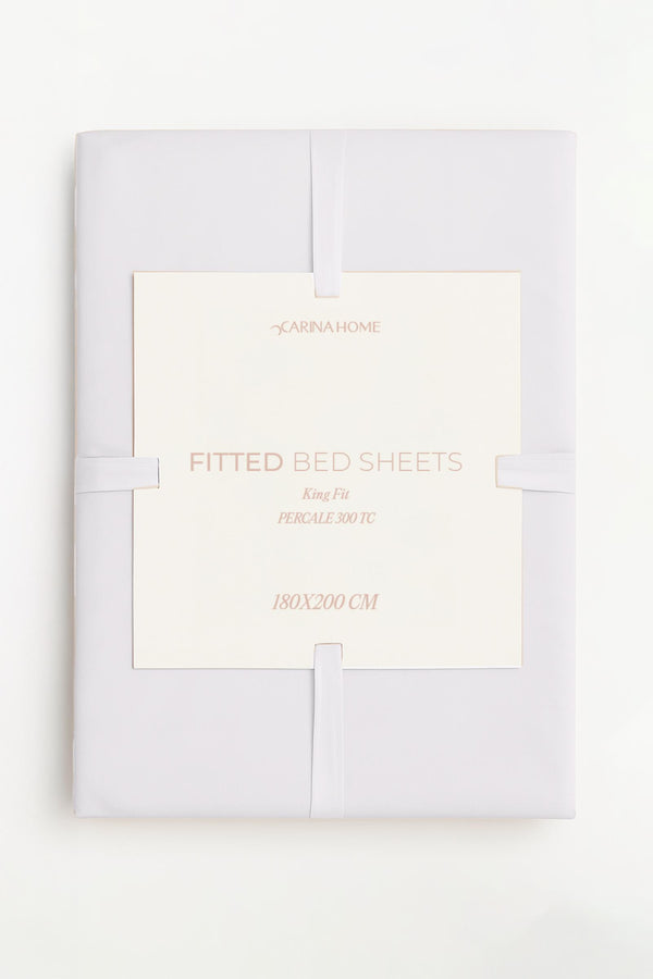 Percale Fitted King Bedsheet (TC300)