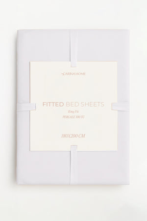 Percale Fitted King Bedsheet (TC300)