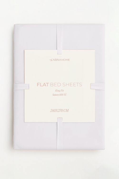 Sateen Flat King Bedsheet (TC600)