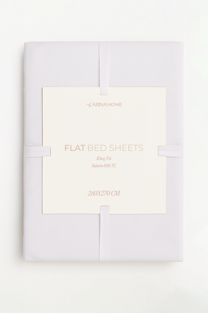 Sateen Flat King Bedsheet (TC600)