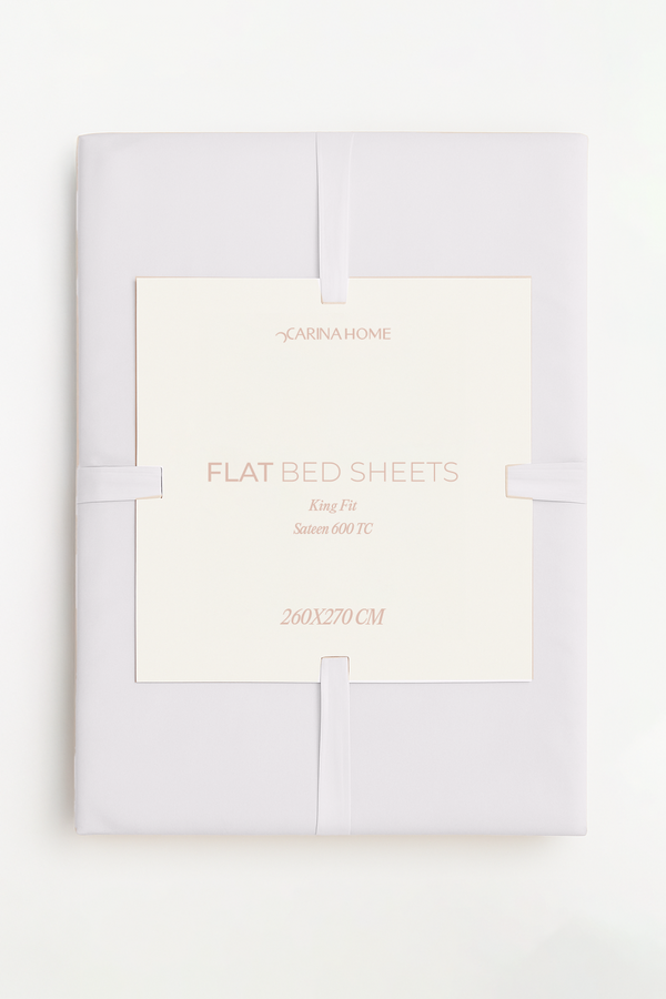 Sateen Flat King Bedsheet (TC600)