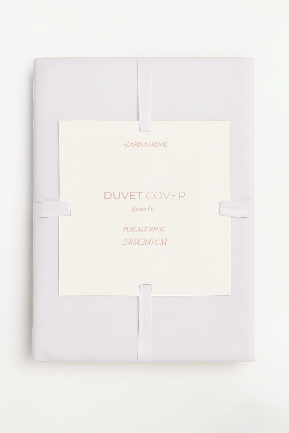 Percale Queen Duvet Cover with Border (TC300)